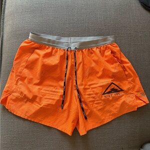 Nike ACG Orange Athletic Shorts size L liner less